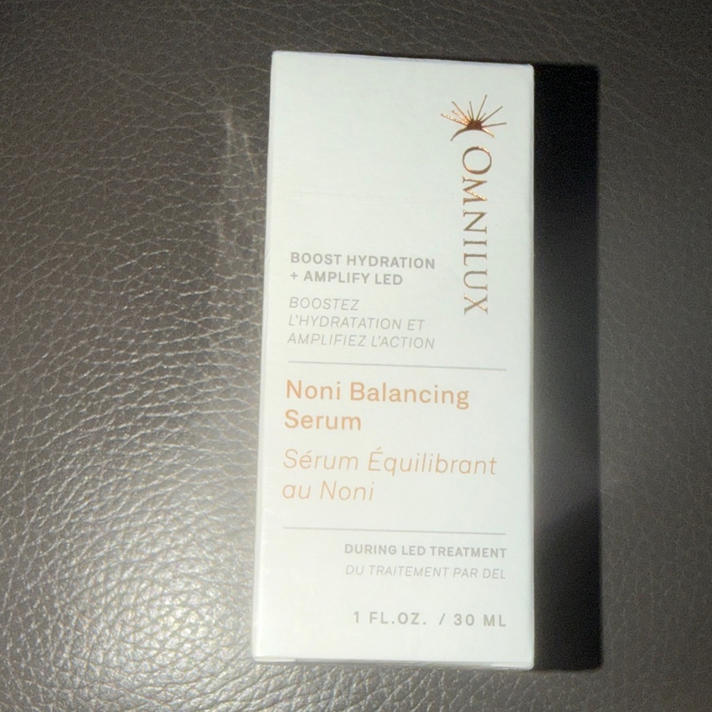 Omnilux Skincare Serum in White Packaging